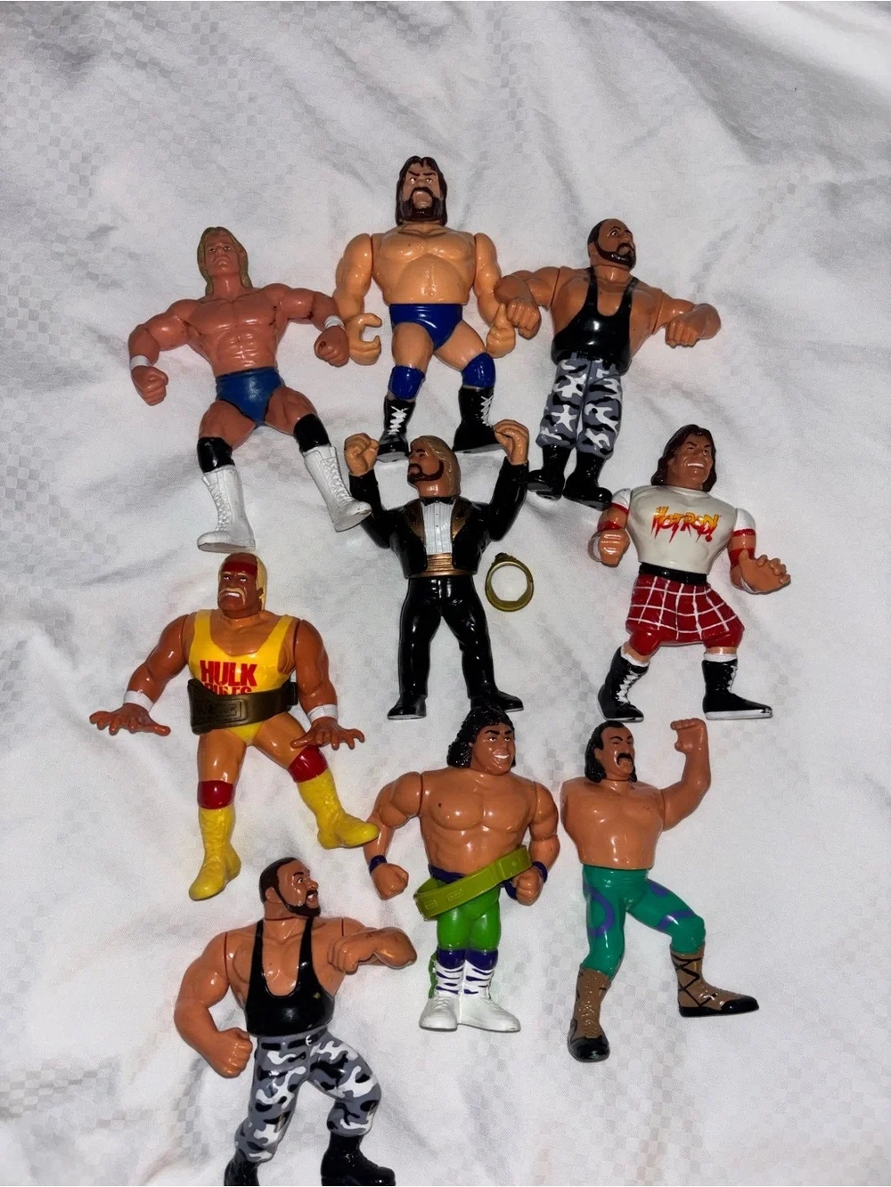 WWF Galoob Wrestling Action Figures Set of 9 Hulk Hogan Ric Flair